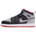 thumbnail image 1 of Little Kid's Jordan 1 Mid "Bred Shadow" Bk/Cmnt Gry-Fire Rd (DQ8424 006) - 11.5, 1 of 10