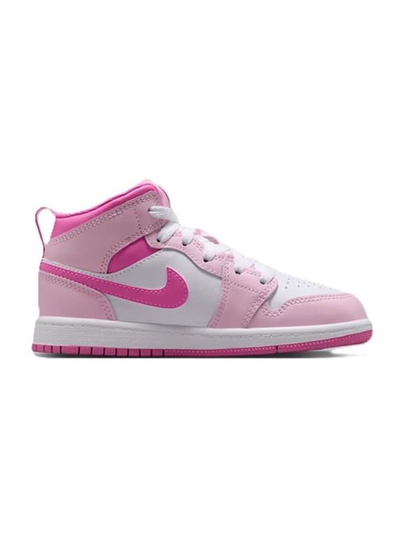 Little Kid's Jordan 1 Mid Pink Foam/Pink Foam-China Rose (DQ8424 601) - 3