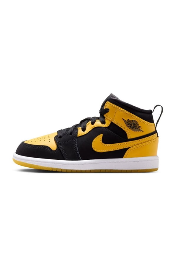 Little Kid's Jordan 1 Mid SE Black/Varsity Maize-White (HJ5942 071) - 11.5
