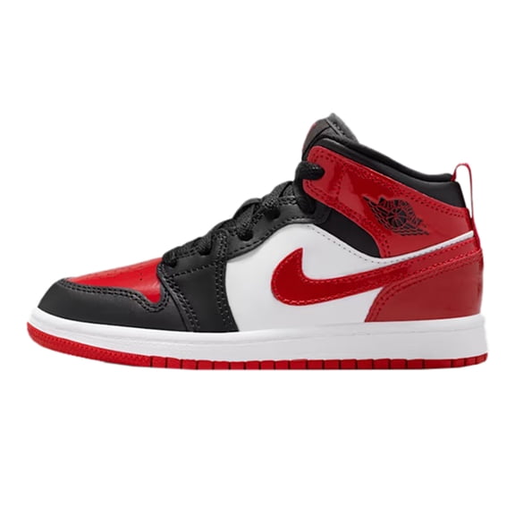 Little Kid's Jordan 1 Mid SE Black/Varsity Red-White (HV4444 006) - 12