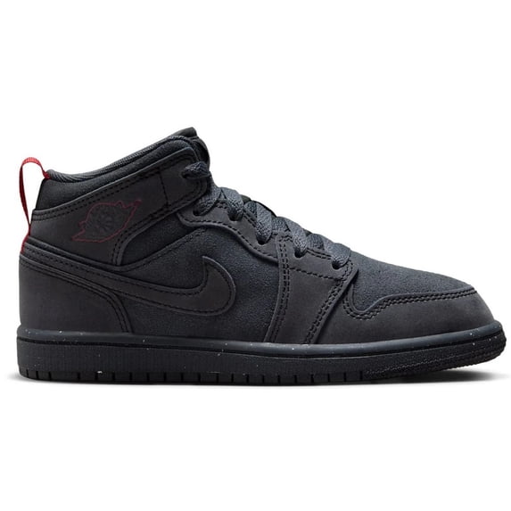 Little Kid's Jordan 1 Mid SE Craft DK Smoke Grey/Black (FQ7754 001) - 2