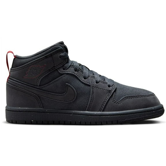 Little Kid's Jordan 1 Mid SE Craft DK Smoke Grey/Black (FQ7754 001) - 3