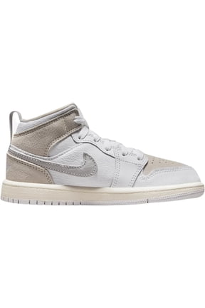 Little Kid's Jordan 1 Mid SE Craft Wht/Lt Orewood Brn-Grey (FB9141 120) - 12