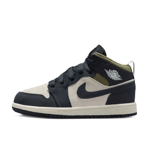 Little Kid's Jordan 1 Mid SE LT Orewood Brn/Off Noir (HV4444 102) - 1