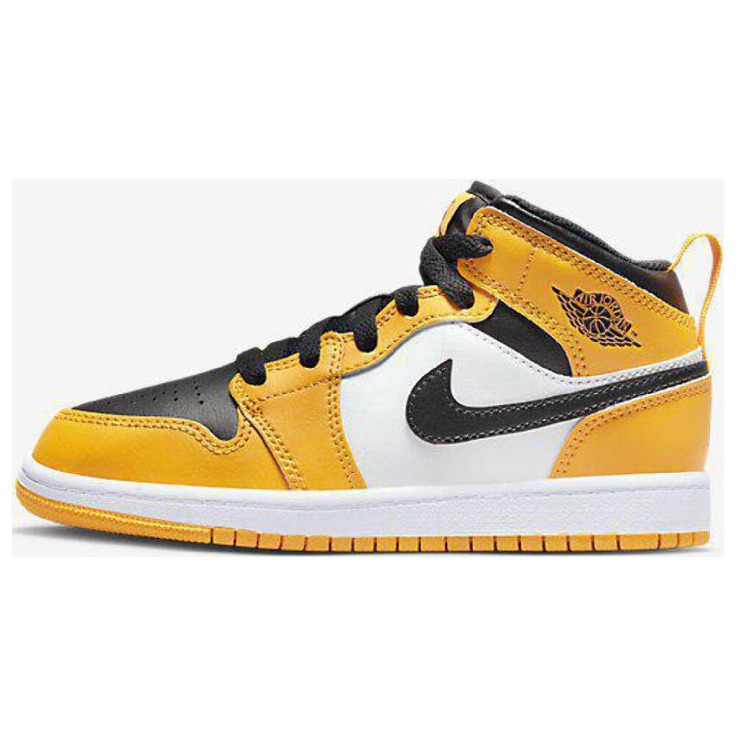 black and yellow high top jordans