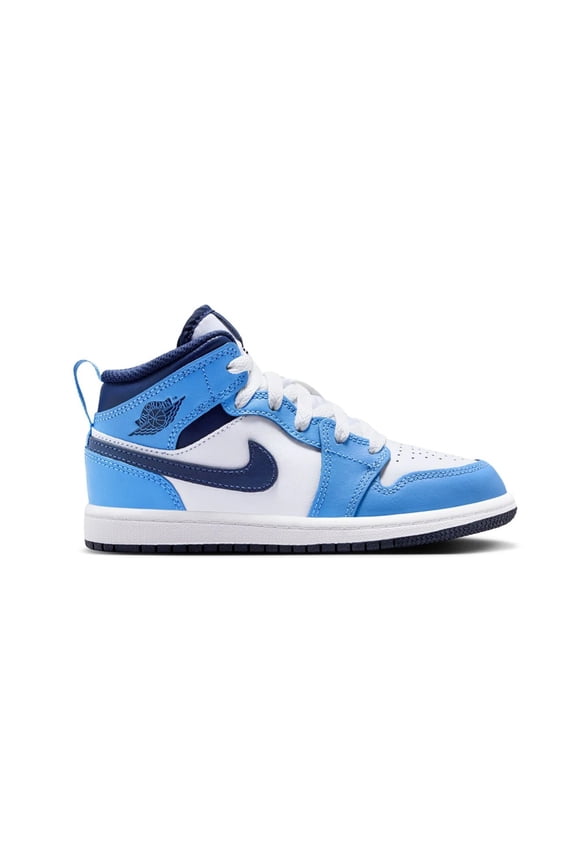 Little Kid's Jordan 1 Mid University Blue/Midnight Navy (DQ8424 405) - 1
