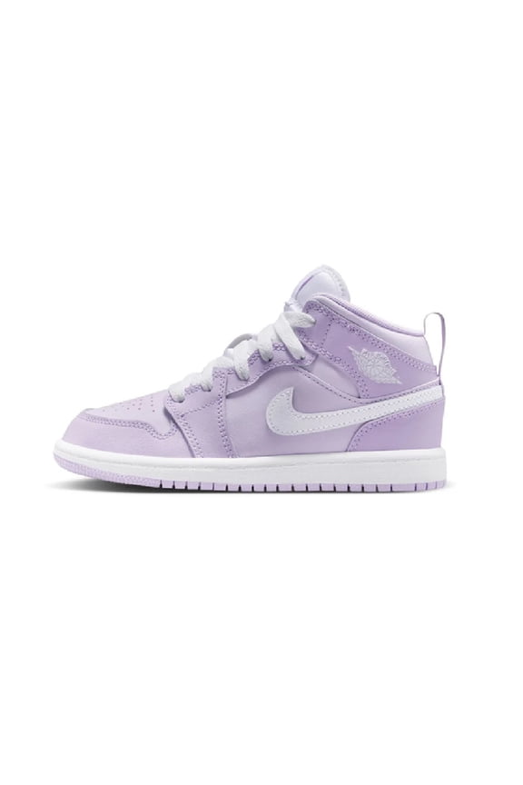 Little Kid's Jordan 1 Mid Violet Mist/White-Barely Grape (DQ8424 502) - 12