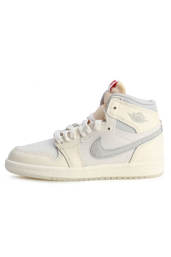 Little Kid's Jordan 1 Retro High OG Sail/University Red-Pale Ivory (IH4283 100) - 1