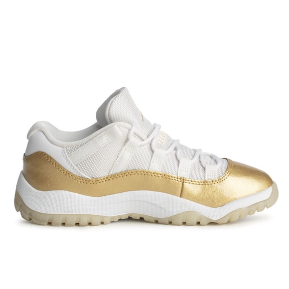 Little Kid's Jordan 11 Retro Low "Mother's Day" Wht/MTLC Gld (580522 102) - 11