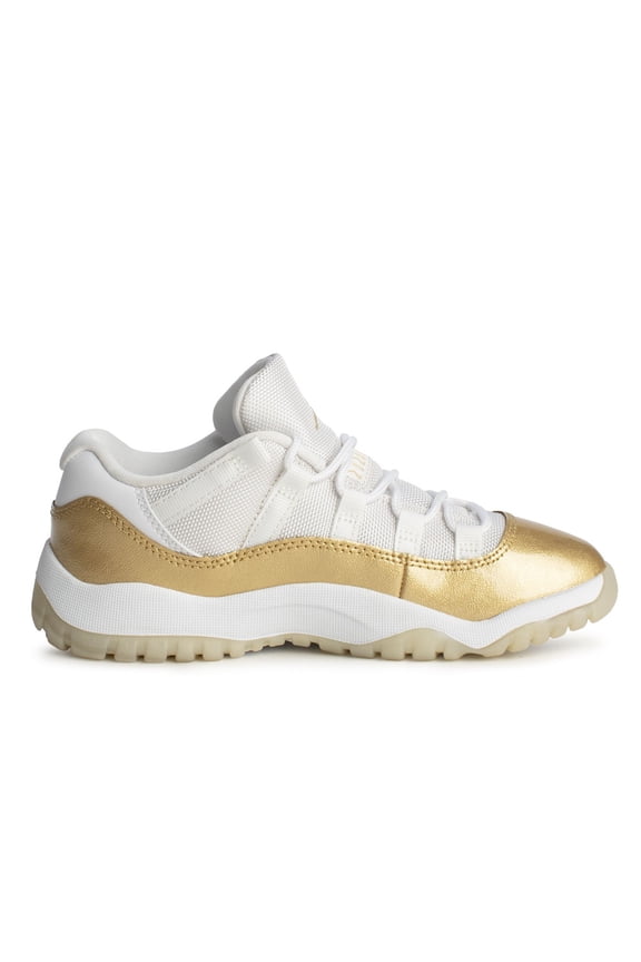 Little Kid's Jordan 11 Retro Low "Mother's Day" Wht/MTLC Gld (580522 102) - 13