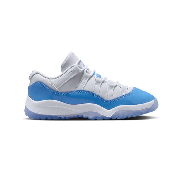 Little Kid's Jordan 11 Retro Low "University Blue" Wh/UnB-Bk (FV5116 100) - 11