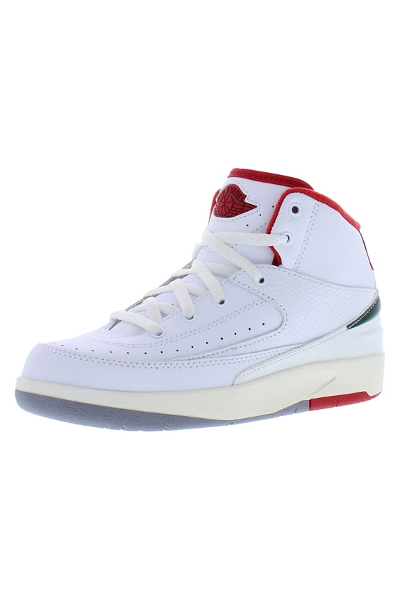 Little Kid's Jordan 2 Retro "Origins" Wht/Fire Red-Fir-Sail (DQ8564 101) - 12
