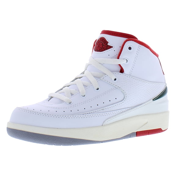 Little Kid's Jordan 2 Retro "Origins" Wht/Fire Red-Fir-Sail (DQ8564 101) - 12