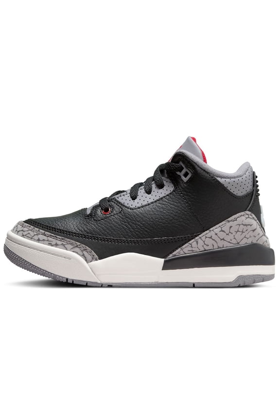 3 Retro OG (PS) "Black Cement" Little Kids Shoes Fire Red dm0966-010