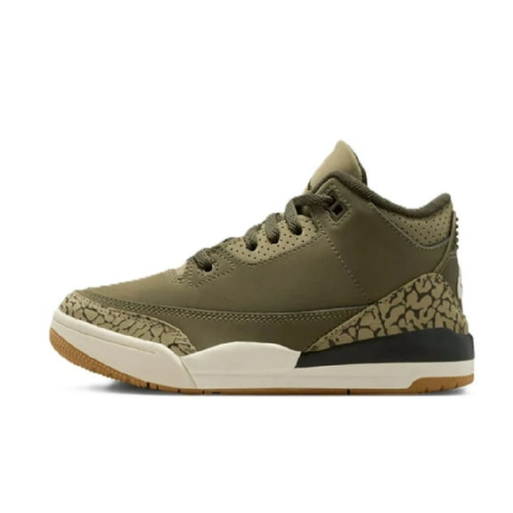 Little Kid's Jordan 3 Retro Medium Olive/Sequoia (DM0966 202) - 1