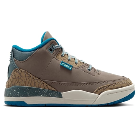 Little Kid's Jordan 3 Retro Olive Grey/Green Abyss-Khaki (IB7064 001) - 11.5