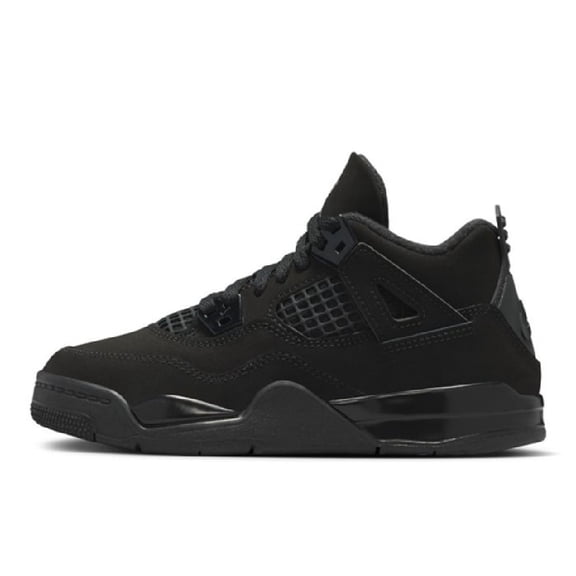 Little Kid's Jordan 4 Retro OG "Black Cat" Black/Black-LT Graphite (IB4388 010) - 11.5