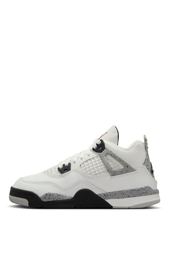Little Kid's Jordan 4 Retro OG Summit White/Fire Red (IB4388 100) - 11