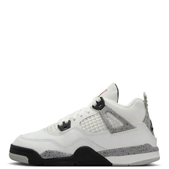 Little Kid's Jordan 4 Retro OG Summit White/Fire Red (IB4388 100) - 12