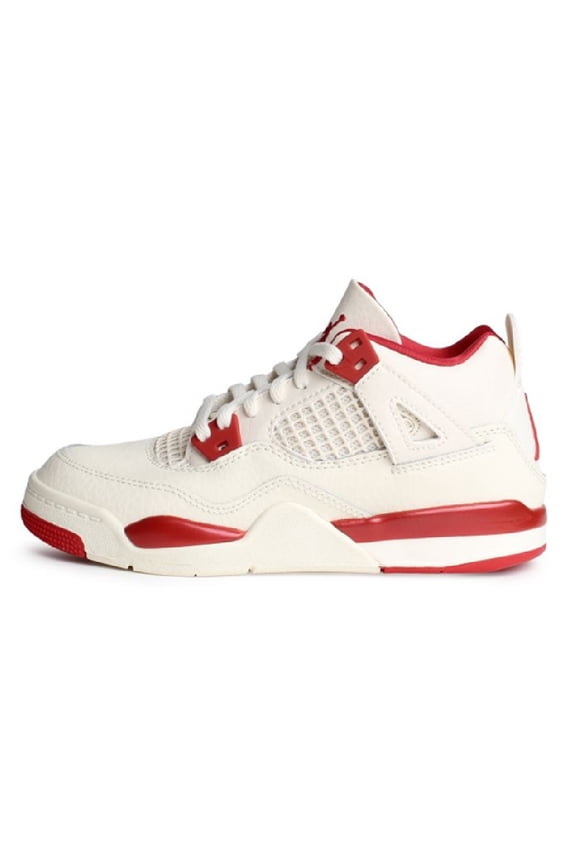Little Kid's Jordan 4 Retro "Valentine's Day" Pale Ivory/Sierra Red (HV4385 108) - 12