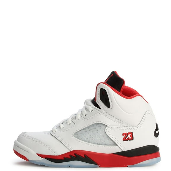 Little Kid's Jordan 5 Retro OG White/Fire Red-Black (HQ7979 101) - 12.5