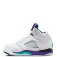 thumbnail image 1 of Little Kid's Jordan 5 Retro OG White/New Emerald-Grape Ice (HQ7979 100) - 12, 1 of 1