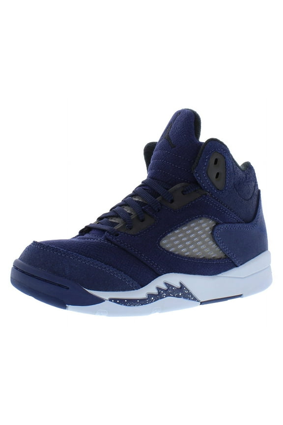 Nike Jordan 5 Retro SE PS Boys Shoes Size 3, Color: Midnight Navy/Black
