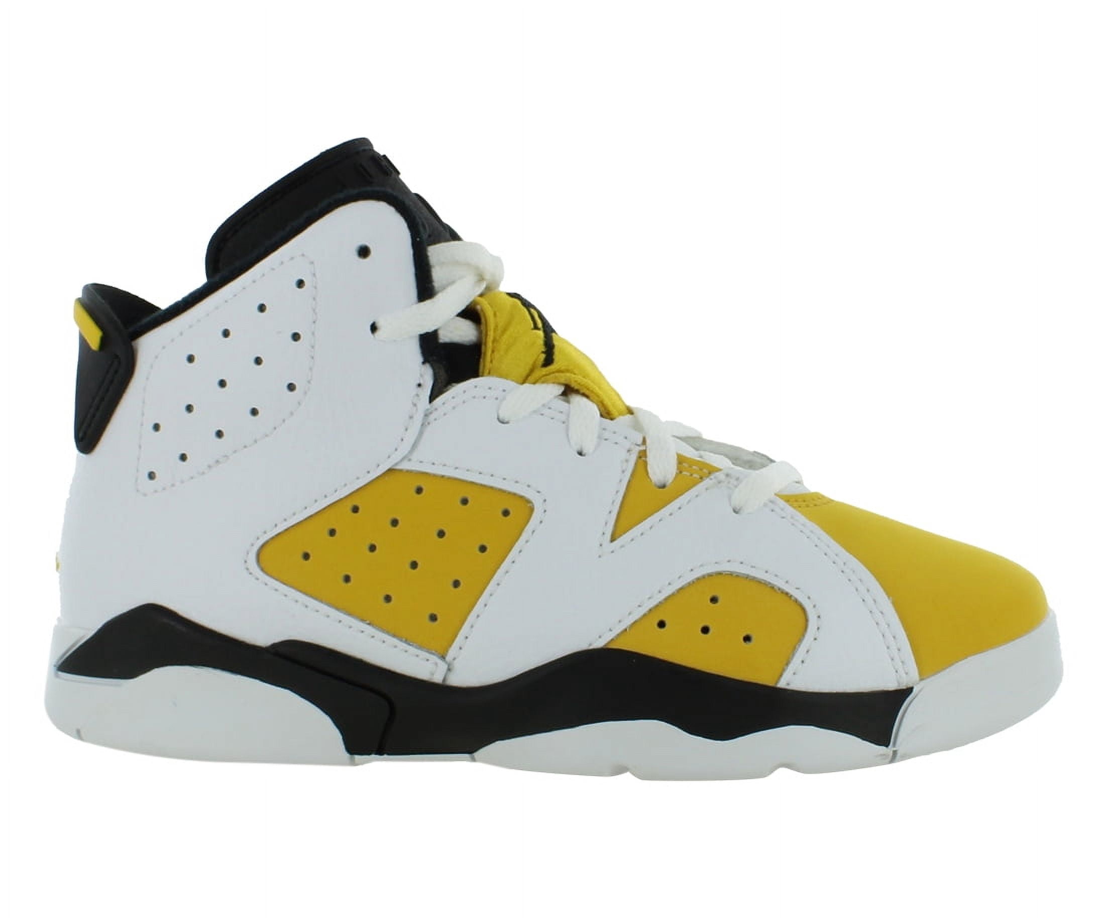 Nike, Boys Shoes, Size 3, Retro PS White/Yellow Ochre/Black