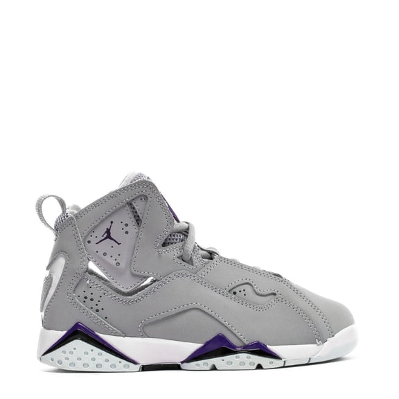 Little Kid's Jordan True Flight Wolf Grey/Court Purple-Black (343796 051) - 11