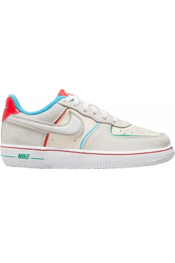 Little Kid's Nike Air Force 1 LV8 2 BP Pale Iv/Wt-Pcnte Rd (FQ8351 110) - 11.5