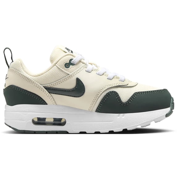 Little Kid's Nike Air Max 1 Easyon Pale Ivry/Vntge Grn-Wht (DZ3308 107) - 11.5