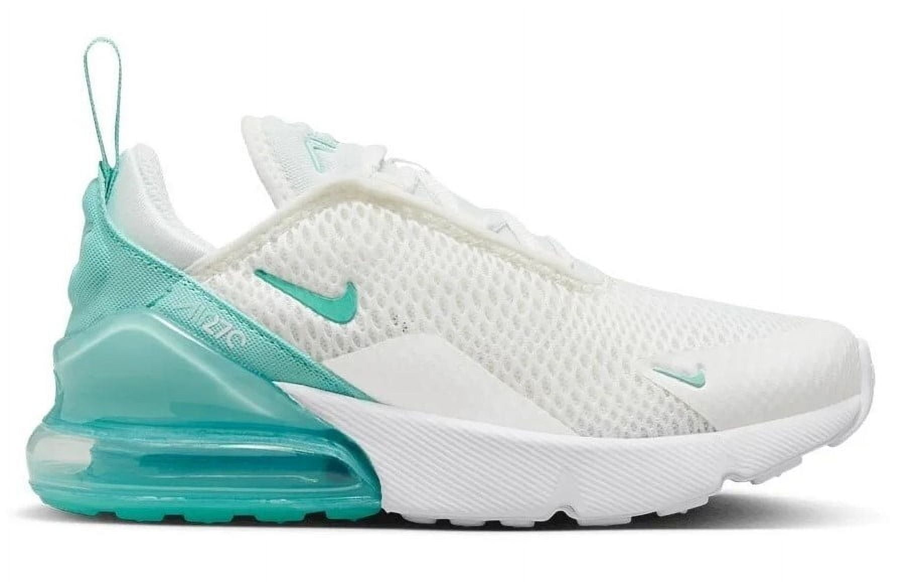 Nike 270 Toddler Nike Air Trainers Little Kid's Nike Air Max 270 Summit White/Emerald Rise (AO2372 115) 