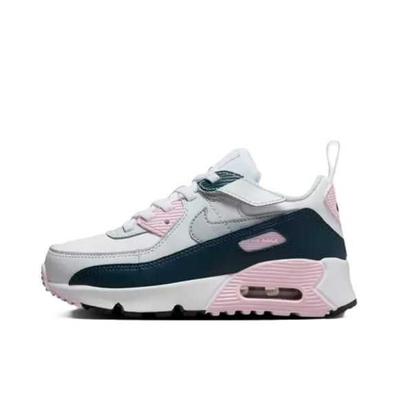 Little Kid's Nike Air Max 90 Easyon White/Wolf Grey-Pink Foam (IH1417 134) - 1