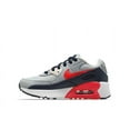 thumbnail image 1 of Little Kid's Nike Air Max 90 LTR Lt Smoke Grey/Bright Crimson (CD6867 021) - 11.5, 1 of 7