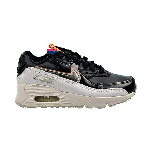 Little Kid's Nike Air Max 90 LTR SE Off Noir/MTLC Pewter-Bk (DJ0415 001) - 12.5