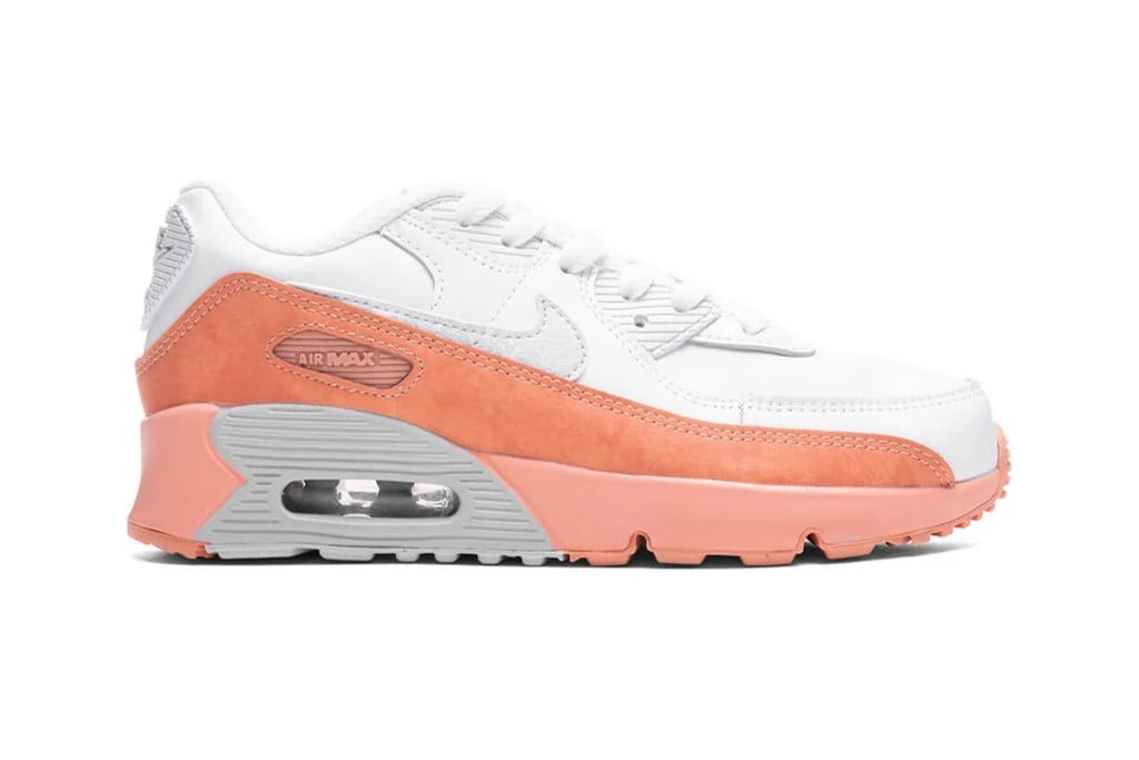 公式正規品!★ NIKE AIR MAX 90 WHITE CORAL Little Kid's Nike Air Max 90 LTR SE White/Aura-Lt Madder