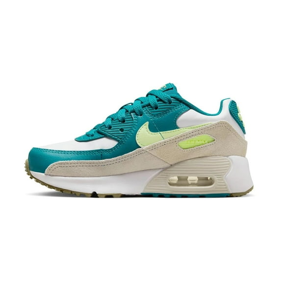Little Kid's Nike Air Max 90 LTR White/Barely Volt (CD6867 124) - 12