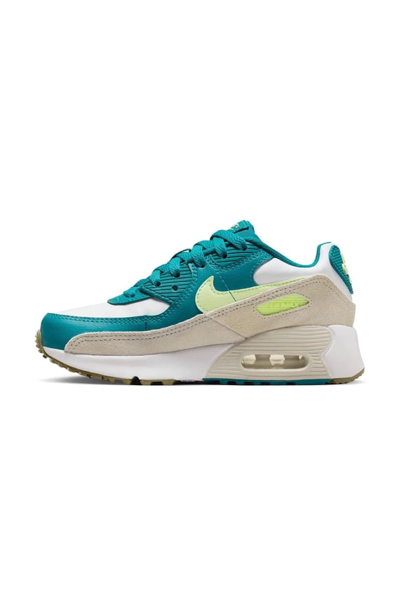 Little Kid's Nike Air Max 90 LTR White/Barely Volt (CD6867 124) - 2