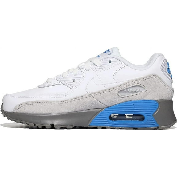 Little Kid's Nike Air Max 90 LTR White/White-Grey Fog (CD6867 118) - 11.5