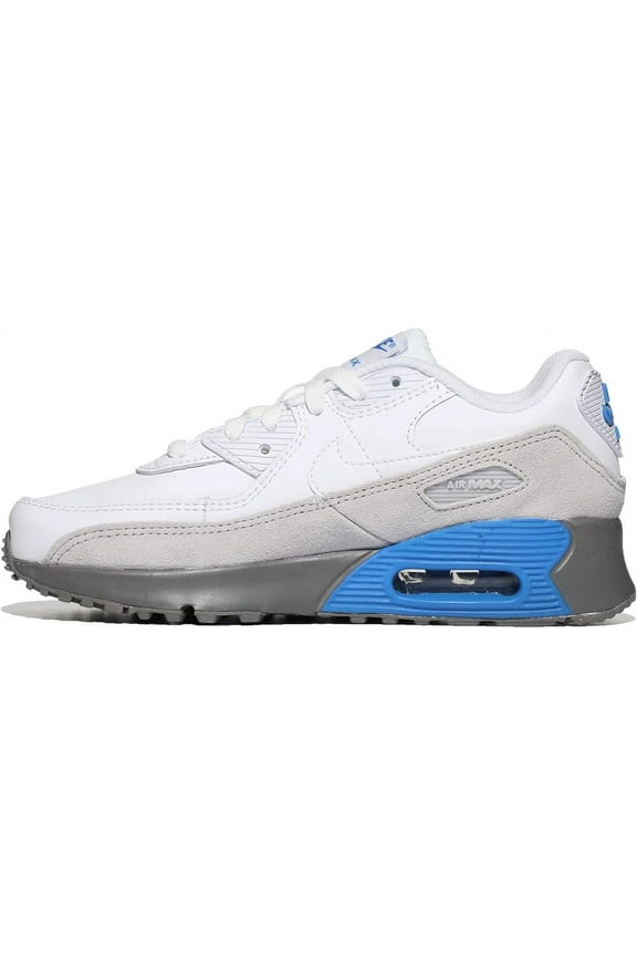 Little Kid's Nike Air Max 90 LTR White/White-Grey Fog (CD6867 118) - 12.5