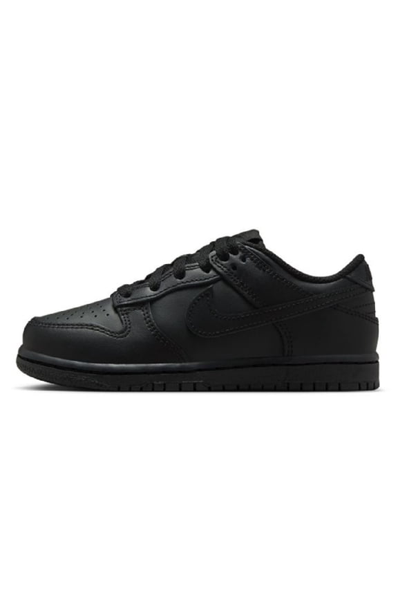 Little Kid's Nike Dunk Low Black/Black-Black (FB9108 009) - 1