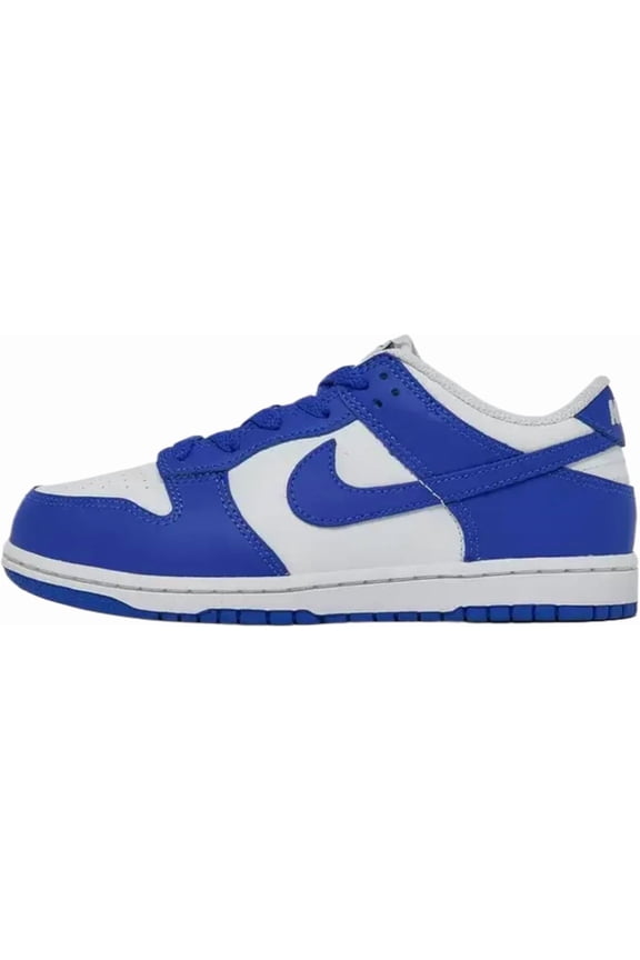 Little Kid's Nike Dunk Low White/Hyper Royal-Hyper Royal (FB9108 131) - 13.5