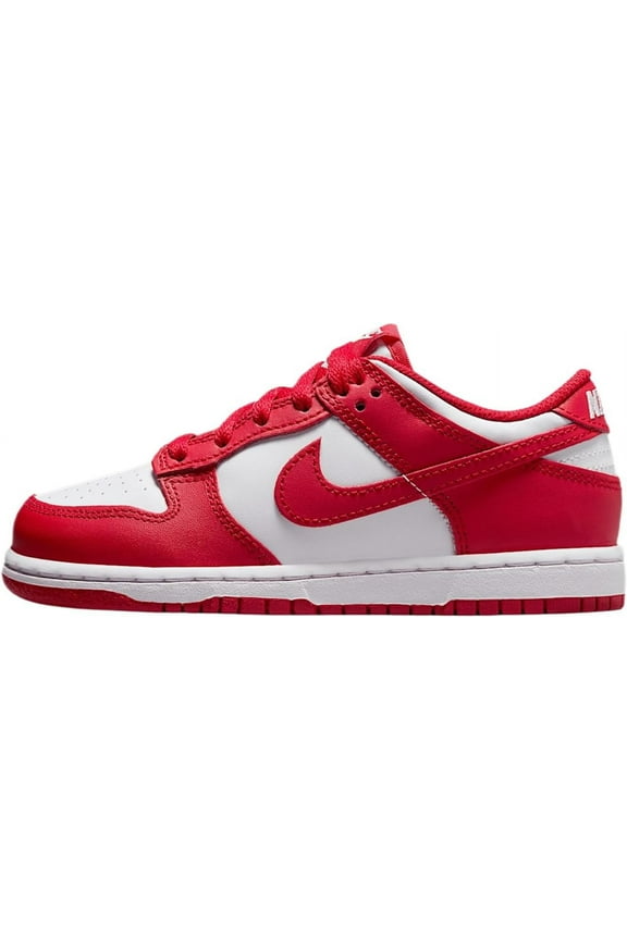 Little Kid's Nike Dunk Low White/University Red (FB9109 119) - 2