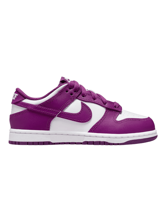 Dunk Low Sneakers in White/Viotech | Preschool (PS) Low-Top - 12