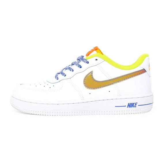 Little Kid's Nike Force 1 LV8 White/Multi-Color-Medium Blue (DQ7768 100) - 12