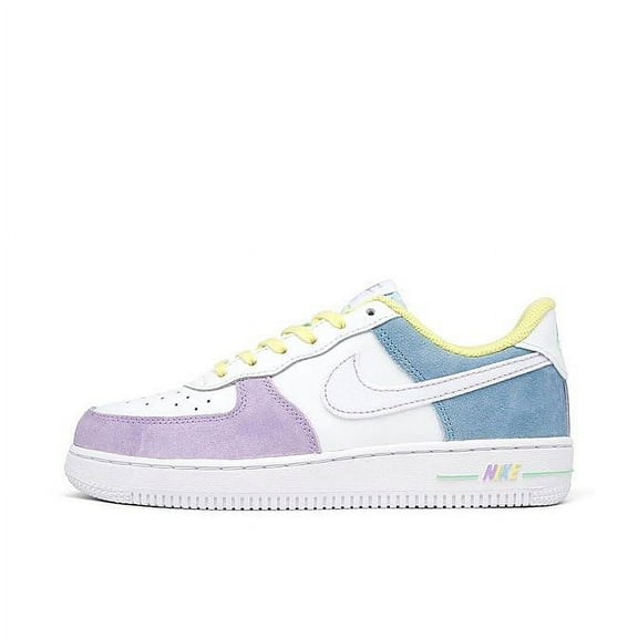 Little Kid's Nike Force 1 LV8 White/White-Lt Zitron (DQ8598 100) - 12