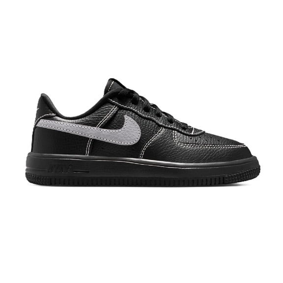 Little Kid's Nike Force 1 Low LV8 3 Lace Black/Wolf Grey-Blk (IM7997 003) - 10.5