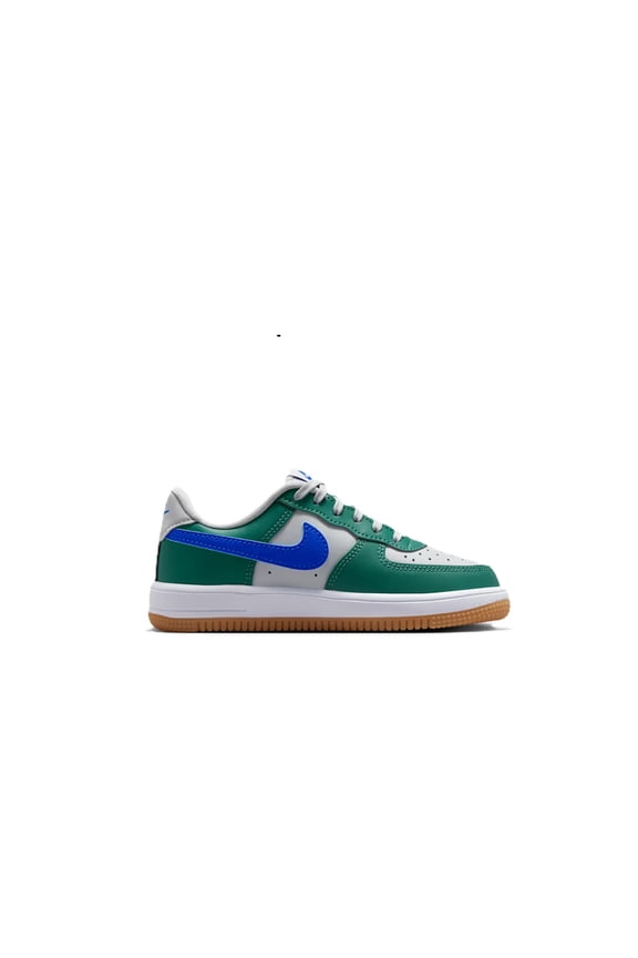Little Kid's Nike Force 1 Low Lace Grey Fog/Racer Blue (IF1673 011) - 2