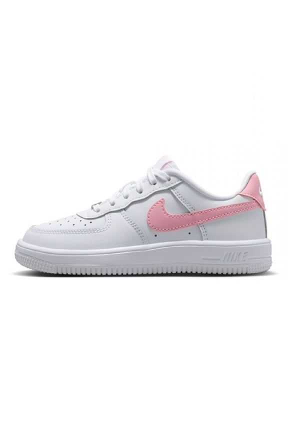 Little Kid's Nike Force 1 Low Lace White/Med Soft Pink-White (IF1673 104) - 2