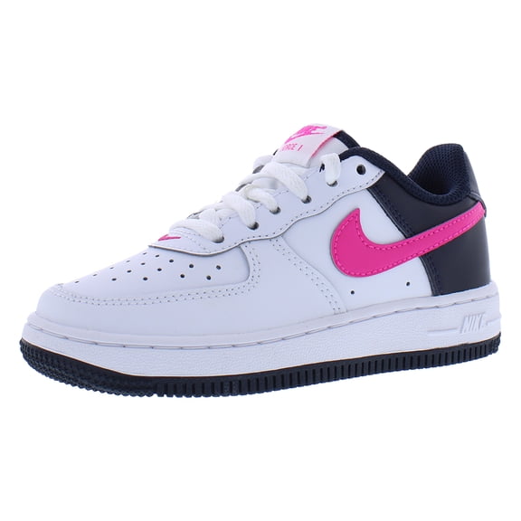 Nike Force 1 PS Girls Shoes Size 1, Color: White/Fierce Pink